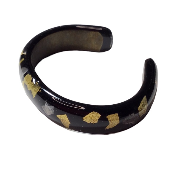 Kirkland Artist Co-Op - Vintage Dichroic Glass Cuff Bracelet - OS - Picture 2 of 9